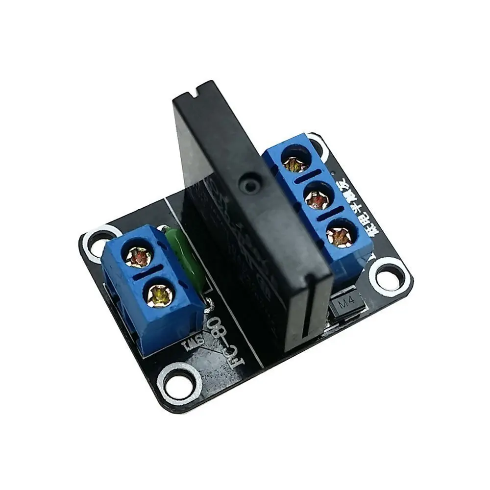 

ShenzhenMaker 5V 1 Channel SSR G3MB-202P Solid State Relay Module 240V 2A Output with Resistive Fuse