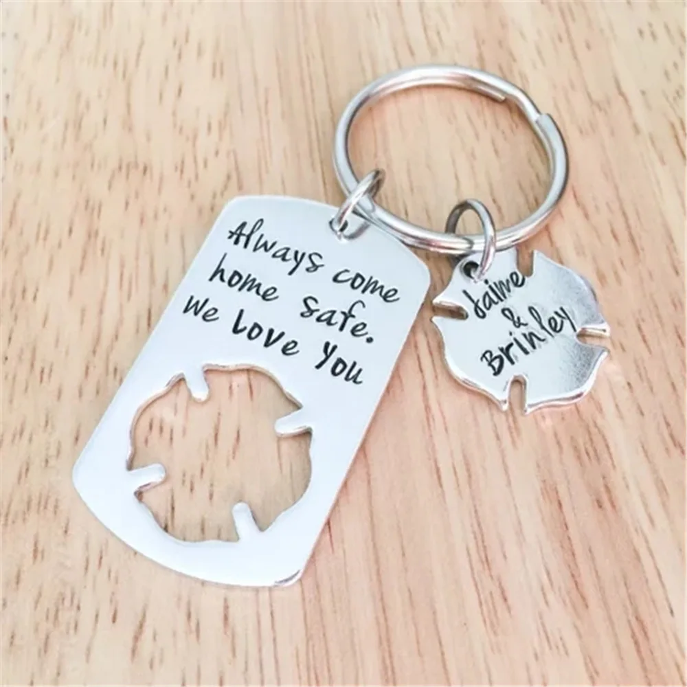 

Firefighter Keychain, Fireman Gift, Always Come Home Safe We Love You Keyring, Jewelry Gifts for Dad, Father's Day Gifts