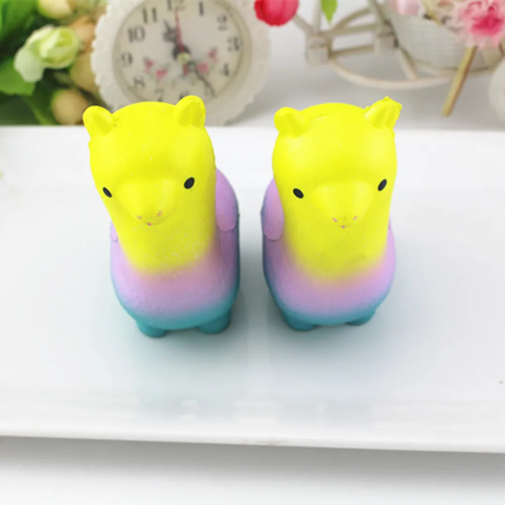 Kawaii Squishies Радуга Альпака булочка Хлюпать антистресс снятие стресса Мини Подарки Забавные игрушки 30S8108 Перевозка груза падения