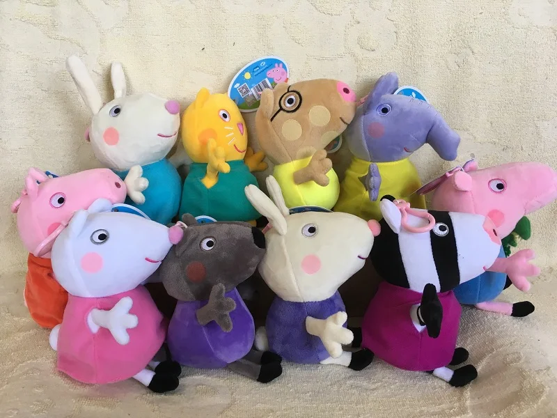 10PCS/lot 19CM Genuine Peppa pig Classmates High Quality hot sale plush