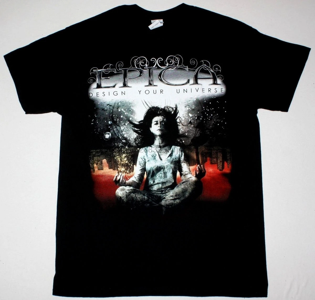 

EPICA DESIGN YOUR UNIVERSE XANDRIA DELAIN NIGHTWISH SIRENIA NEW BLACK T-SHIRT Print Casual T Shirt Men Brand Top Tee