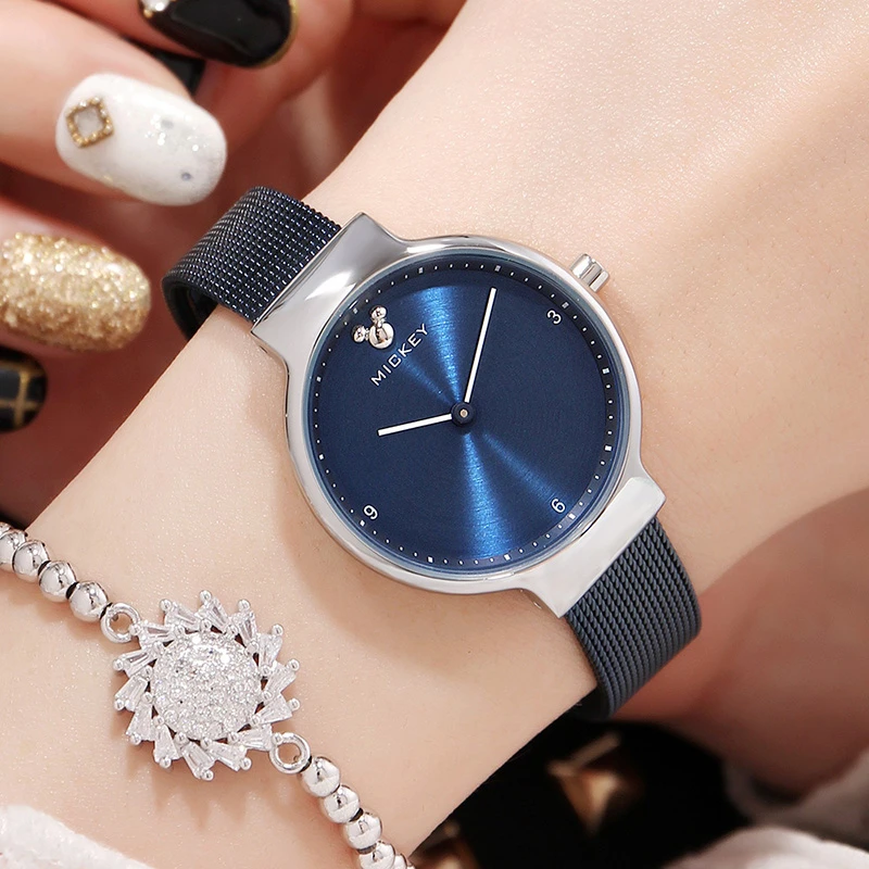 Original Designer Disney Watch 18 New Arrival Relojes 7mm Ultra Thin Mesh Stainless Steel Mickey Mouse Brand Clock Mk Clock Brand Clock Designclock Disney Aliexpress