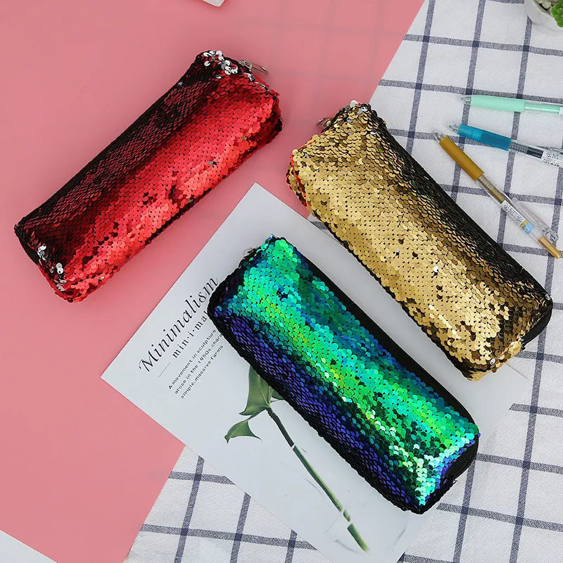 

TTLIFE Fashion Student Mini Wallet Stationery Bag Sequins Girls Kids Coin Purses Pouch Small Money Change Ziplock Storage Bags
