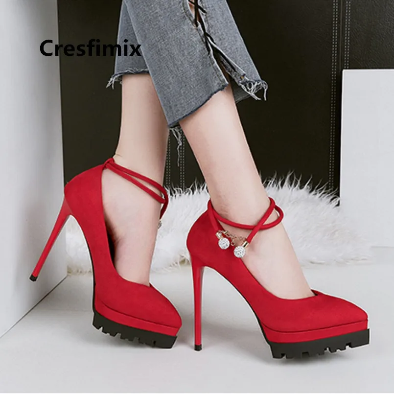 Women Cute Comfortable Pointed Toe High Heel Pumps Lady Casual Spring & Summer Black High Heel Pumps Mujer Tacones Altos E3292