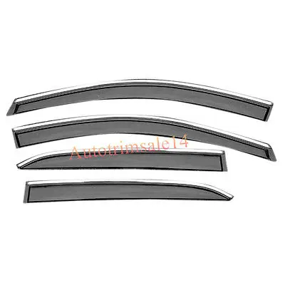 

4PCS Outer Chrome Mouldings Side Window Deflector For Chevrolet Equinox 2018