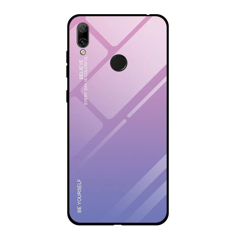 Чехол из закаленного стекла для huawei Y7 Prime Y6 Pro Y9 P Smart чехол для huawei P30 Pro P20 Lite Y7 Y6 Y5 чехол - Цвет: Pattern 2