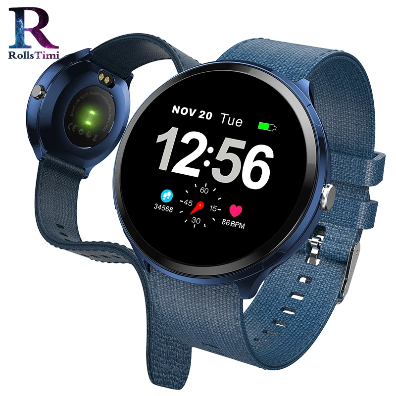 

RollsTimi Mens Smart Watches Waterproof Sports Smartwatch Heart Rate Monitor Smart Wrist Watch Women Fitness Tracker Wristband