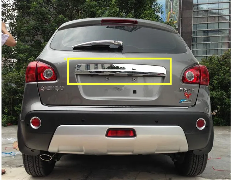 FOR-NISSAN-QASHQAI-DUALIS-2007-2013ABS-CHROME-REAR-TRUNK-LID-COVER-TAILGATE-TRIM-BACK-DOOR-HANDLE