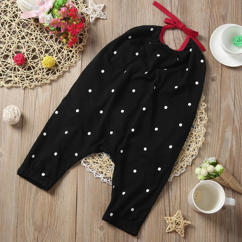 

2019 High Quality Fashion Kids Baby Girls Strap Cotton Romper Jumpsuit Harem Trousers Summer Clothes 1PCS