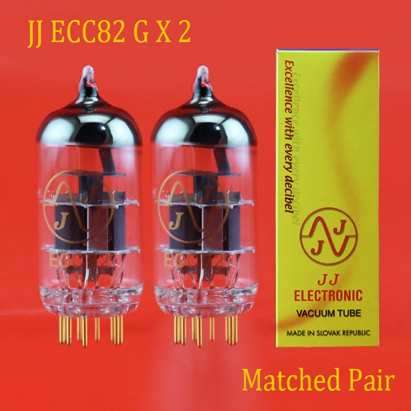 Бесплатная доставка 2 шт JJ ECC82 (12AU7/ECC802) золотые булавки вакуумные трубки