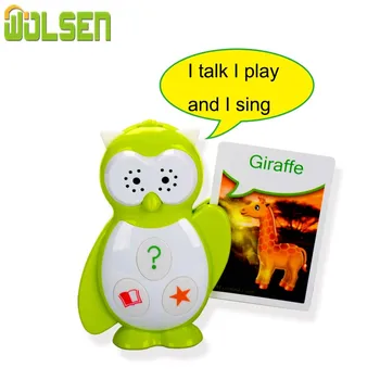 

WOLSEN Educational Learning Animal Electronic Device I card Scanner Reading machine Literacy Fun Early Learning Toys For baby