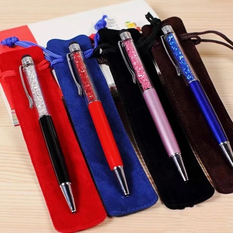 10 шт. бархатная ручка 17 5 см цветов|pen bag|pencil bagbag pen |