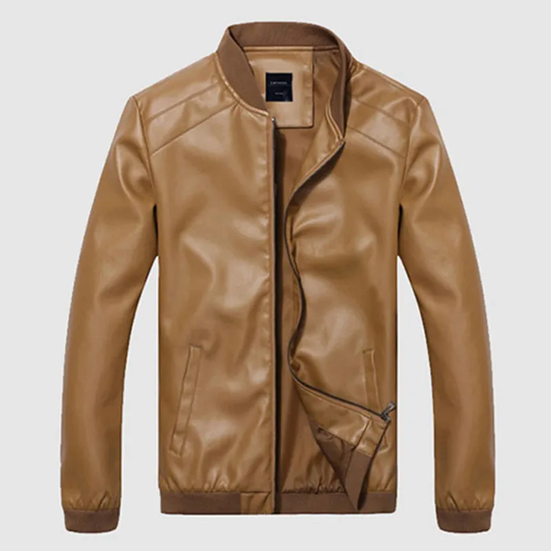 Куртка мужская Для мужчин, Классическая детская кожаная куртка мужской PU искусственная кожа Тонкий Пальто для езды на мотоцикле, меховое пальто, байкерские куртки мужские, весенне-осенние, одежда Slim Fit