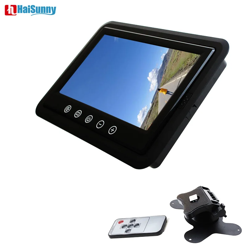 

HaiSunny HD 7 Inch Monitor Headrest Screen Rear View Parking Monitor Video PLayer With Touch Button Parking Assistance Monitor