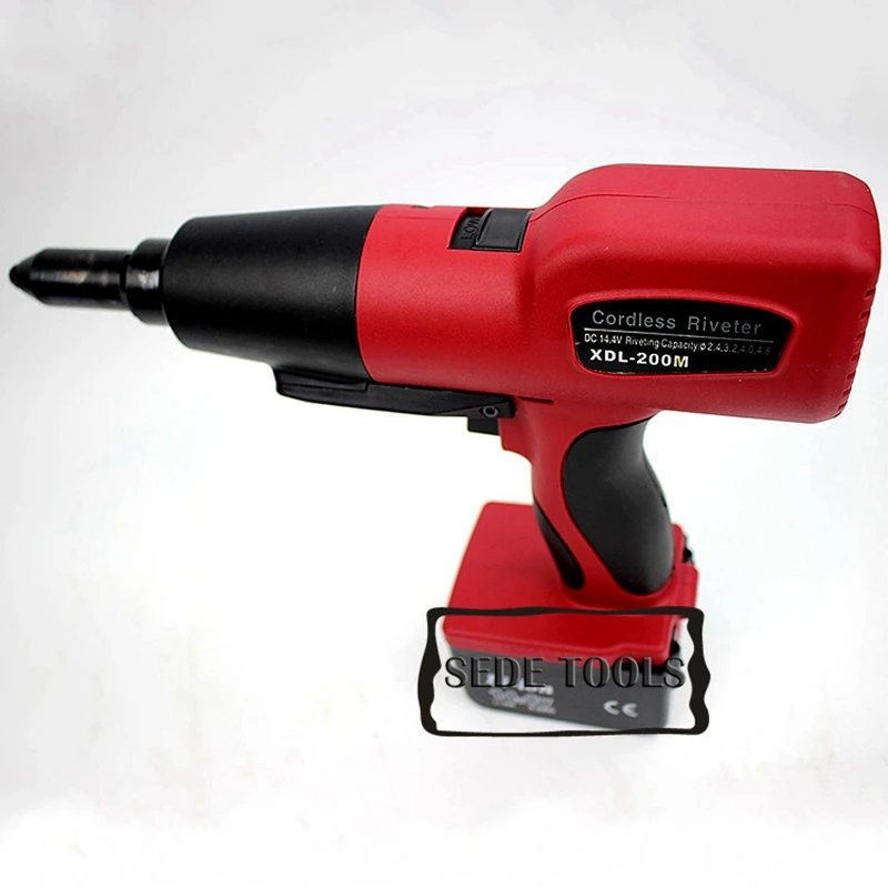 

Cordless Battery Riveter Machine with Li-ion with riveting capacity 2.4mm, 3.2mm, 4.0mm, 4.8mm XDL-200M