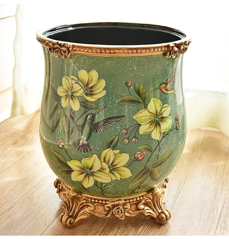 style of the ancient vase painted vase flower vase decoration living room bedroom decoration