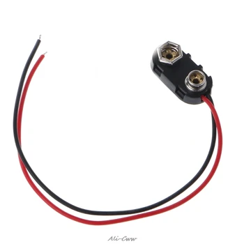 PP3 แบตเตอรี่ 9V I ประเภทกระป๋องสายไฟ 150 มม.สีดำสีแดง 1