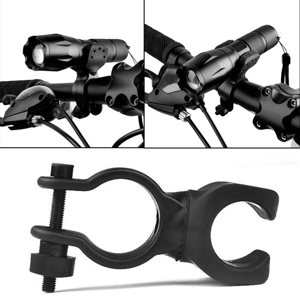 Clearance Torch Clip Mount Bicycle Front Light Bracket Flashlight Holder 360 Rotation Bike Light Bike Accessories Bike LED Flashlight 8
