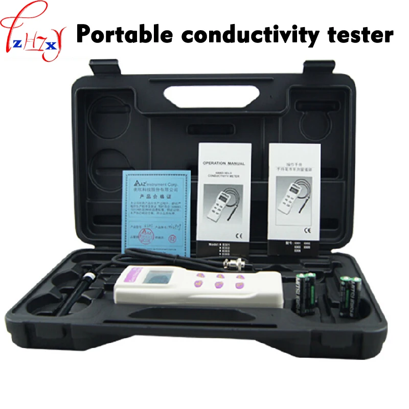 

Portable handheld conductivity tester AZ-8302 digital display conductance salinity tester 1pc