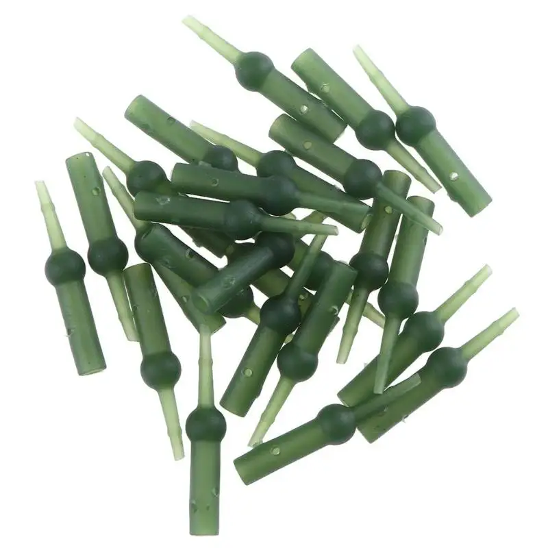 

25pcs 34mm Plastic Carp Fishing Helicopter Rig Chod Rig Buffers Bead Sleeves Protect Fishing Line Tail Rubber for Carp Fishing