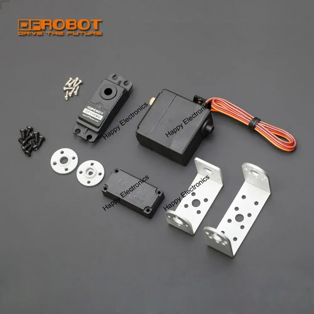 

DFRobot 100% Genuine DF15RMG 20kg 170 degrees most powerful standard Servo Tilt Kit, 5~7.4V 0.16 sec / 60 degrees for Robots
