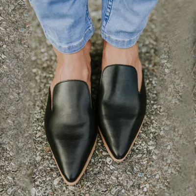 

HEFLASHOR 2019 Women Flat Slippers Slip On Mules Designers 2019 Fashion Luxury Slides Slip On Loafers Mules zapatos de mujer