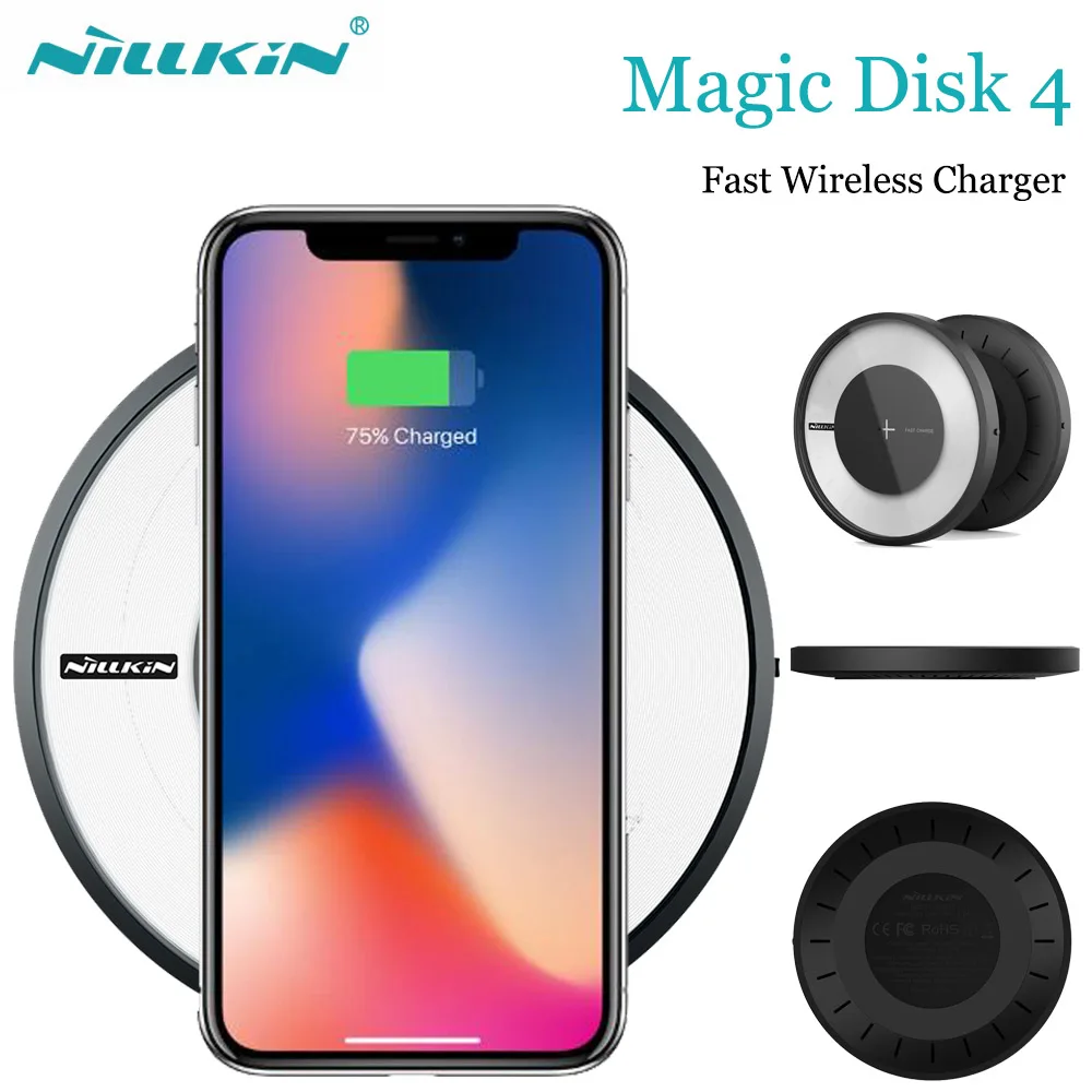 

Wireless Charger For Samsung Galaxy S8 Plus Note 8 5 S7 Nillkin Qi Wireless Charger Pad For iPhone X 6S 7 8 Plus Xiaomi Huawei