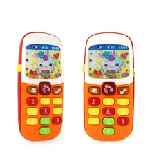 Электронный игрушечный телефон музыкальный Мини Симпатичный детский телефон игрушка раннее образование мультфильм мобильный телефон детские игрушки