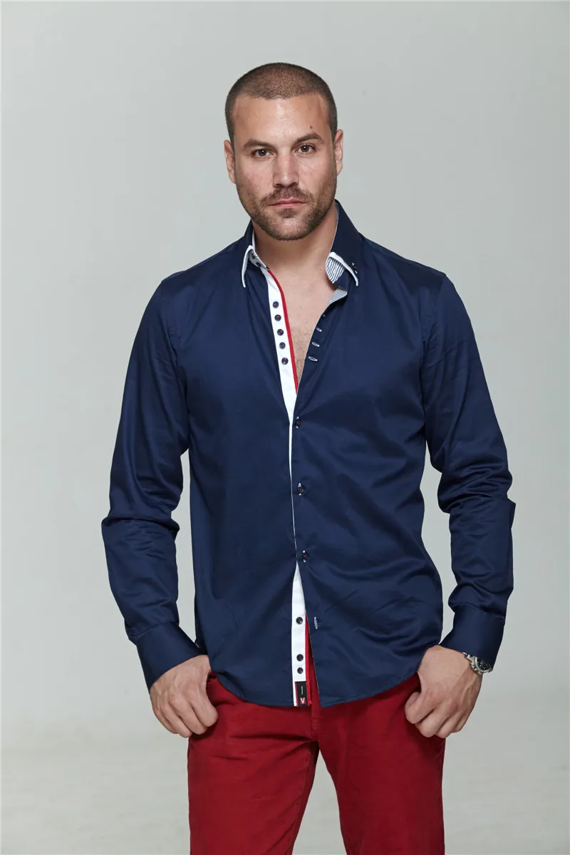 Hot Italian Brand Shirt 7camicie Style Men's long sleeve shirt plus size  men's dress shirts slim fit shirt Freeshipping CooL 034|dress lime|dress  showcasedress pants for men - AliExpress