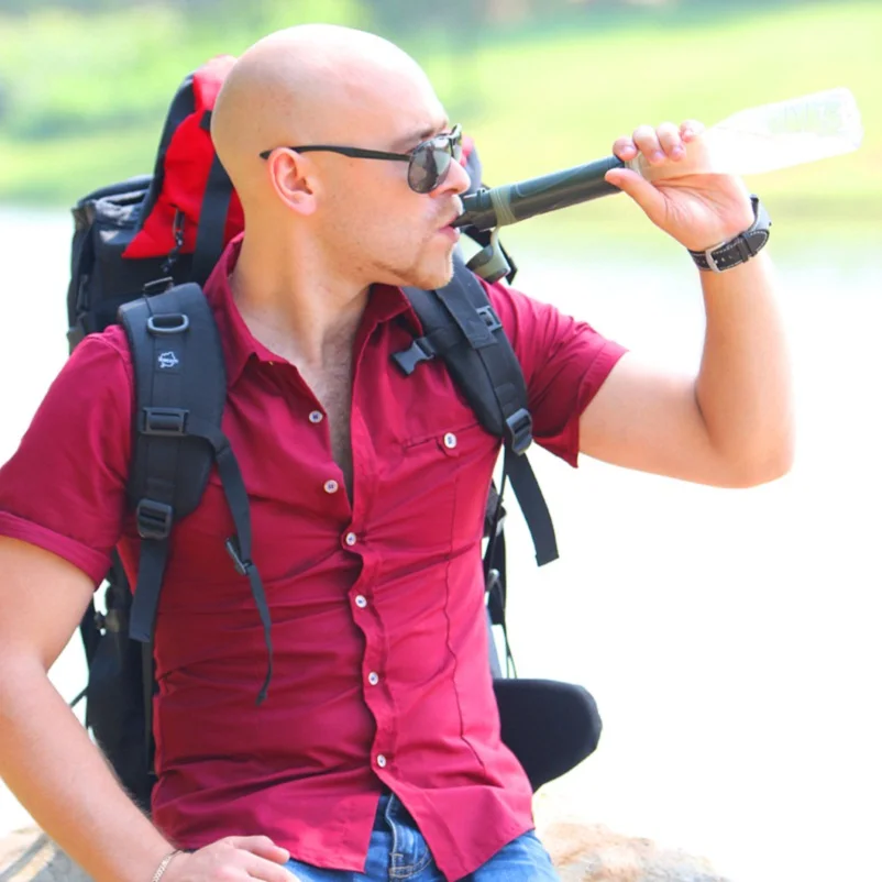 miniwell outdoor camping ultralight purification straw for hunting hiking military emergency survival kits