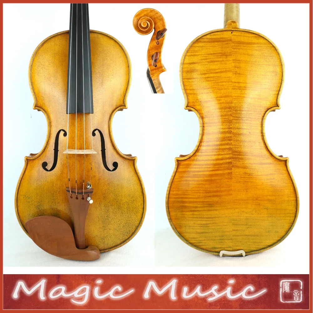 

Master Level! Copy of Rogerius Bon Nicolai Amati Master Viola Size 410mm, Russian Spruce & Handmade Oil Varnish