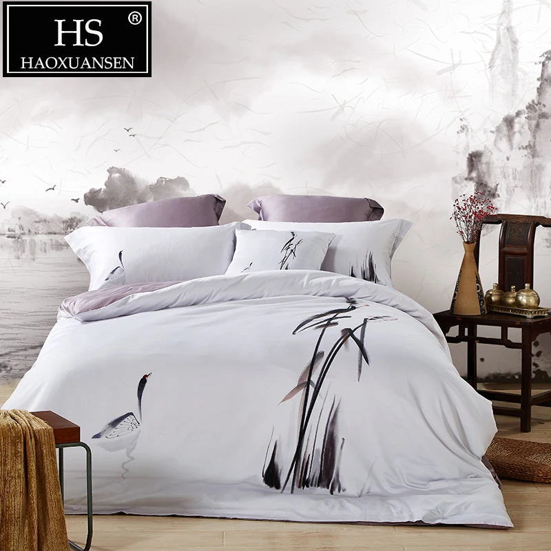 Hs Chinoiserie Cotton 4pcs Bedding Sets Beddings And Bed Sets Bed