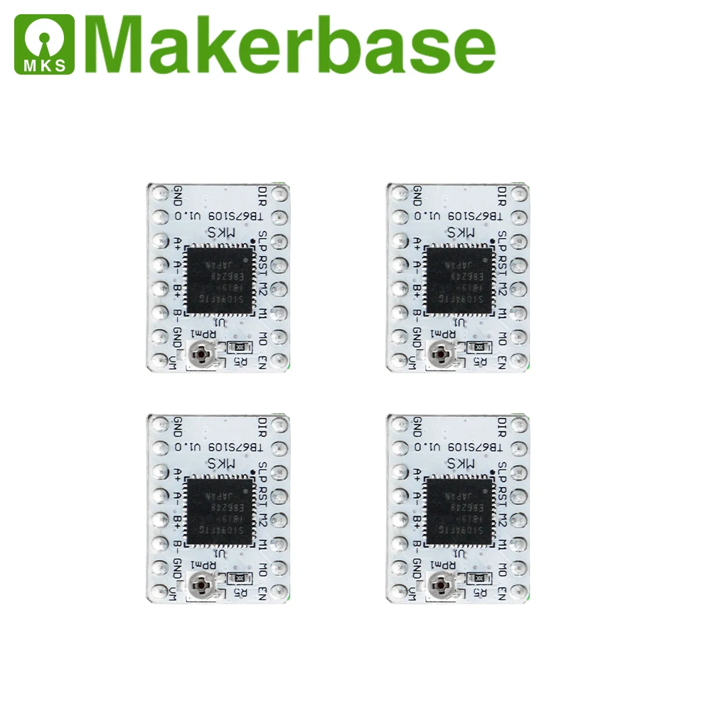

4pcs/lot 3D Printer parts StepStick MKS TB67S109 Stepper motor driver supporting 1/32 microsteps and max current 3.3A