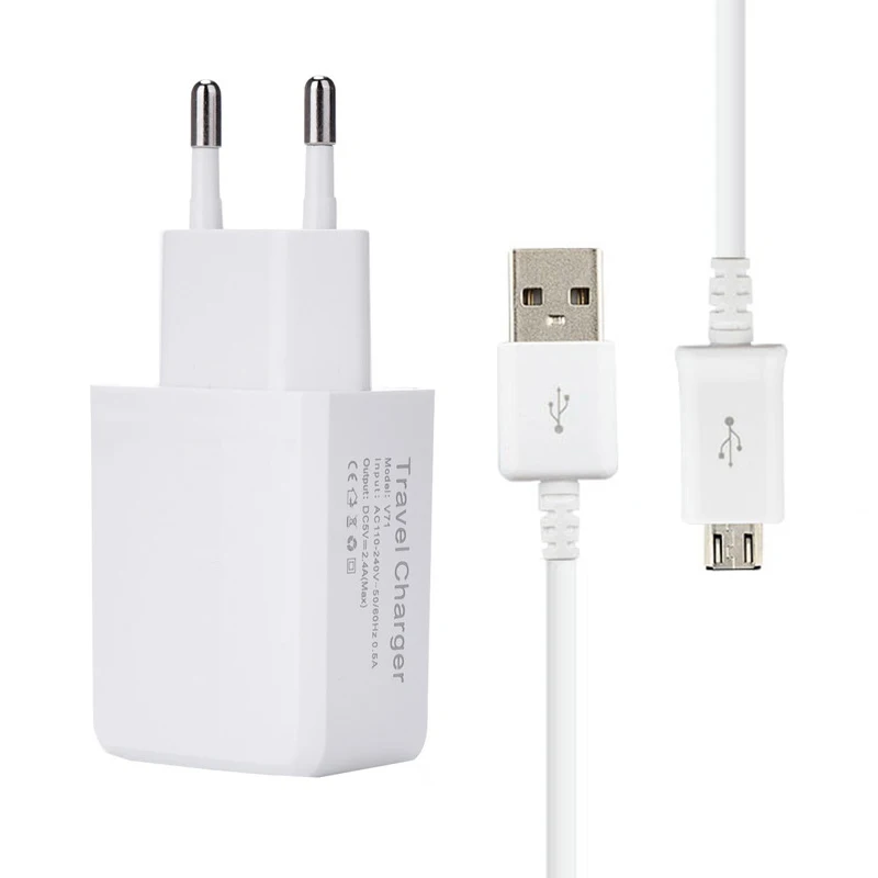GEUMXL 5V 2.4A EU USB настенное зарядное устройство + Micro usb кабели для зарядки данных Asus