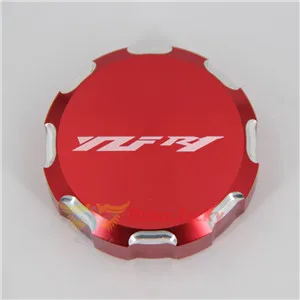 Мотоцикл передний главный тормозной цилиндр жидкость водохранилище крышка масляный колпачок для Yamaha YZF-R1 YZF R1 YZFR1 2004- 2013 2012 - Цвет: Red