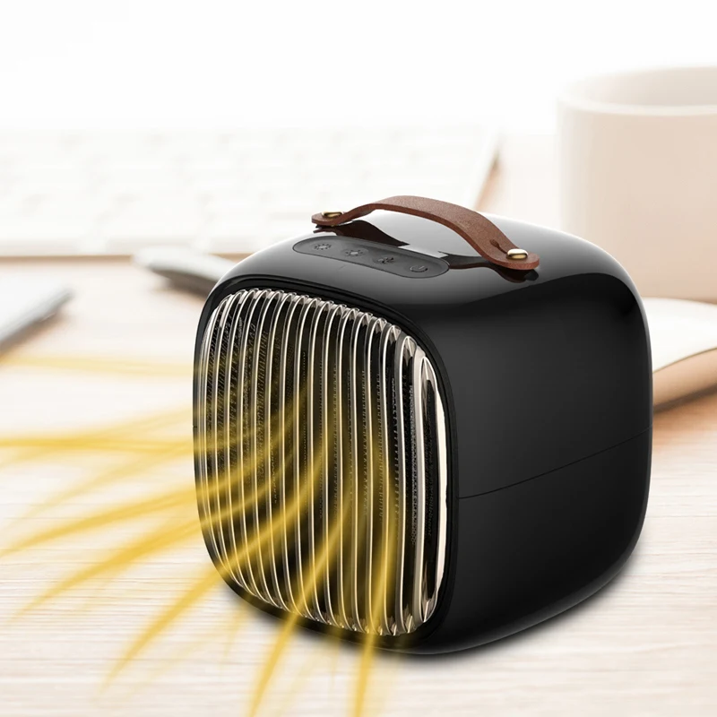 

800W Mini Smart Space Heater for Home Winter Electric Air Warmer Fan Heater Desktop Portable Household Warmer