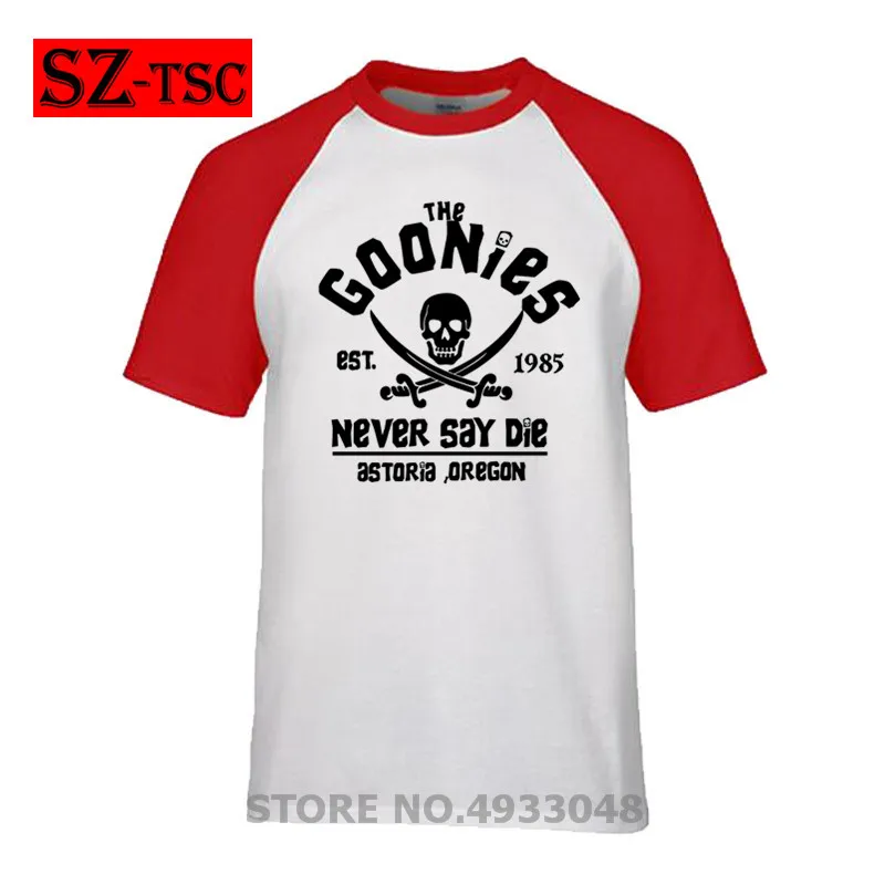 

fashion men T shirt cotton Men The goonies of astoria pirate skull one piece printed T-shirt short sleeve men's tee shirts tops