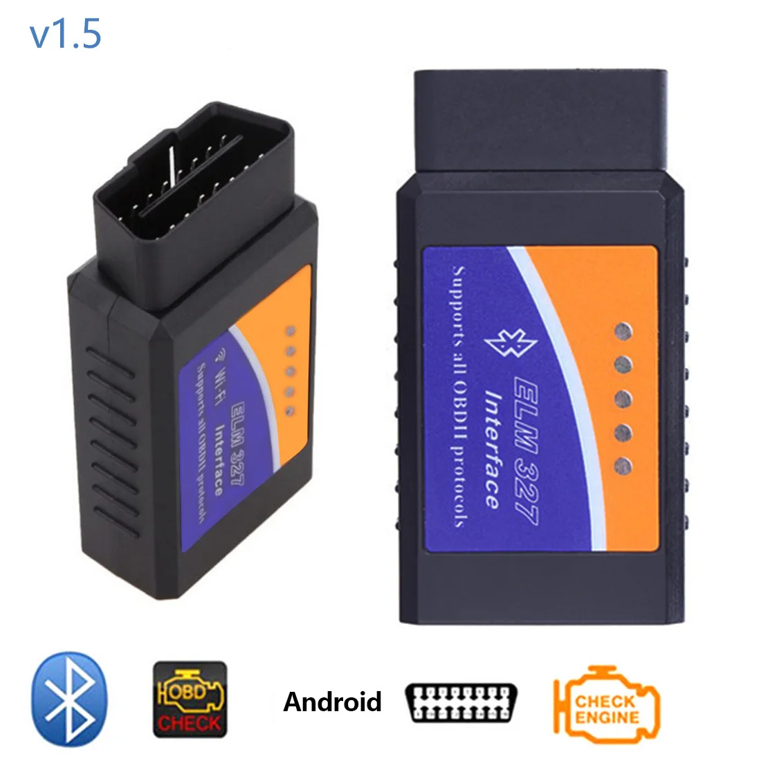 

Dewtreetali Car Diagnostic Tool Mini ELM327 V1.5 Bluetooth Interface OBDII Code Reader Diagnostic Tool Scanner OBD 2 ELM 327