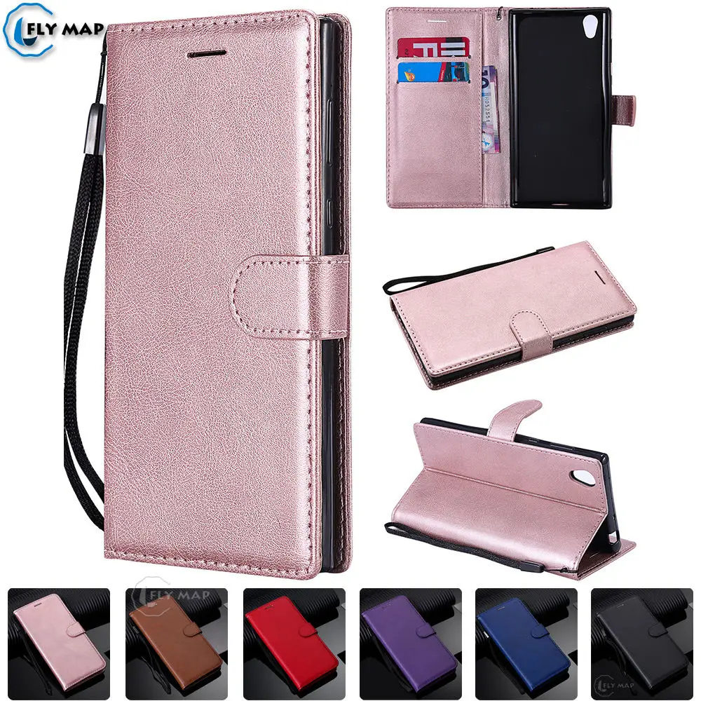 

Wallet Case For SONY Xperia L1 L 1 G3312 G3311 G3313 Flip Phone Leather Cover For SONY Xperia E6 G 3312 3311 3313 Silicone Bag