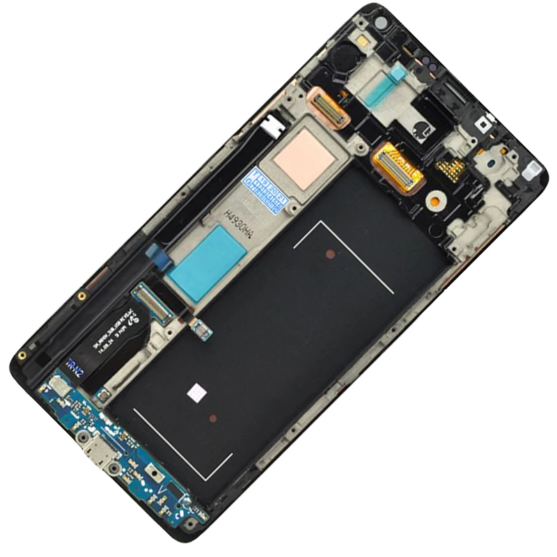 N910F AMOLED LCD For Samsung Galaxy Note 4 LCD Display Frame Touch Screen Digitizer Assembly Burn Shadows SM-N910F LCD Screen