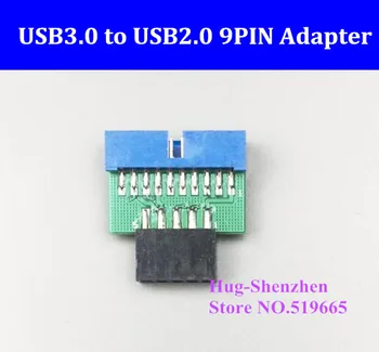 

Chassis Front USB3.0 19 PIN 20 pin female to USB2.0 9 pin adapter USB 3.0 19pin /20Pin to USB 2.0 9PIN converter adapter
