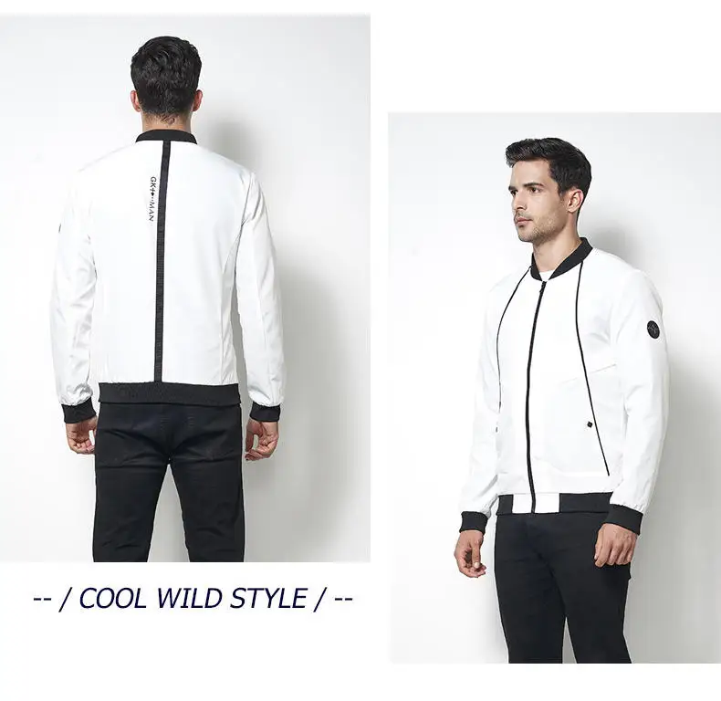 MuLS 2019 Spring Jacket Men Autumn Mandarin Baseball Collar Jacket Coat Suede Spring Mens Male Fit Outwear Size M-4XL Drop-Ship09