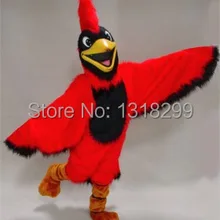 Талисман красный плюшевый костюм-талисман красный Джей нарядное платье на заказ маскарадный костюм косплей тема костюм для карнавала наборы костюмов