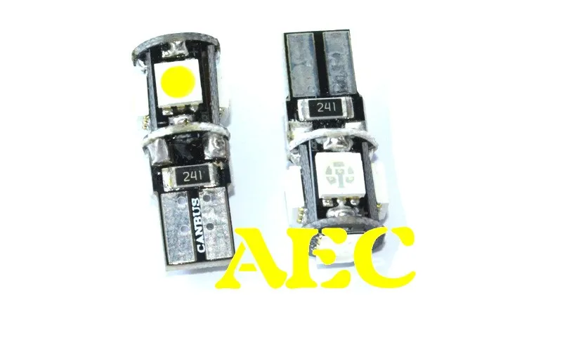 DHL EMS! 1000X Новинка T10 Canbus 5SMD 5050 LED W5W 194 5 SMD Автомобильная светодиодная лампа белая