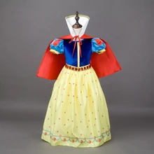 Горячее предложение: костюм на возраст от 3 до 10 лет Праздничное платье для девочки «Снежная королева» детское маскарадное платье рождественское платье Костюм принцессы Fantasia Vestido для девочек