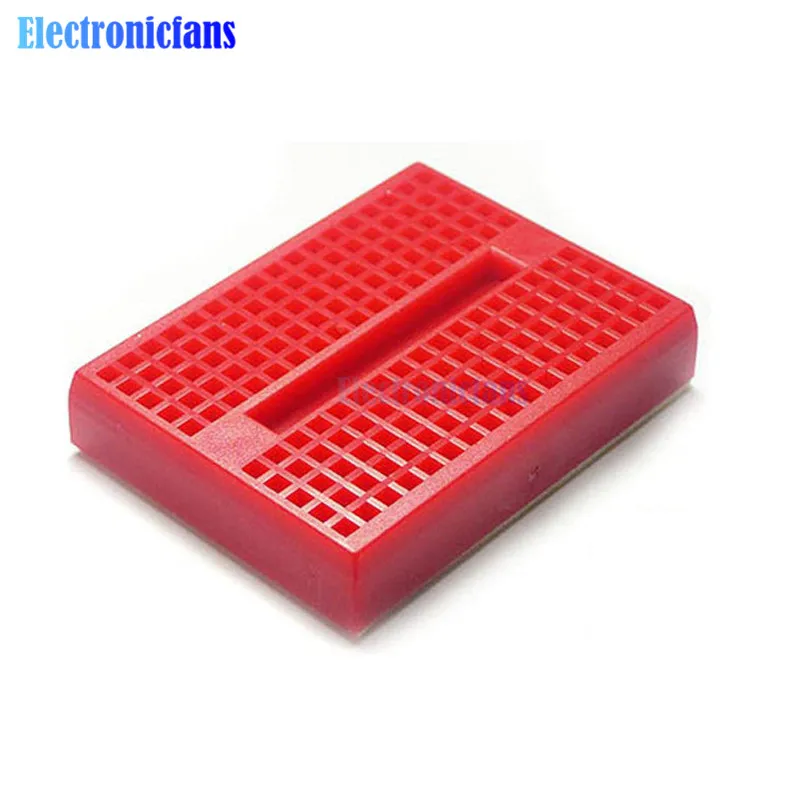 

Mini Red Solderless Prototype Breadboard 170 Tie-points for Arduino Shield