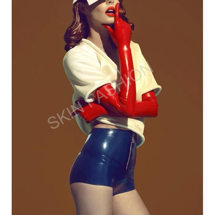 Бесплатная Доставка! Лидер продаж модные латексные шорты для женщин (без топов и