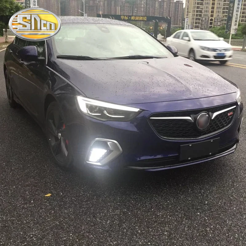 

SNCN LED Daytime Running Light For Opel Insignia GSI 2017 2018 Yellow Turn Signal Relay Waterproof 12V DRL Fog Lamp Decoration