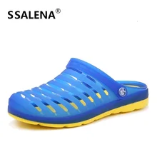 Сандалии на платформе; Мужская Нескользящая летняя прозрачная обувь; мужская пляжная обувь; AA10053