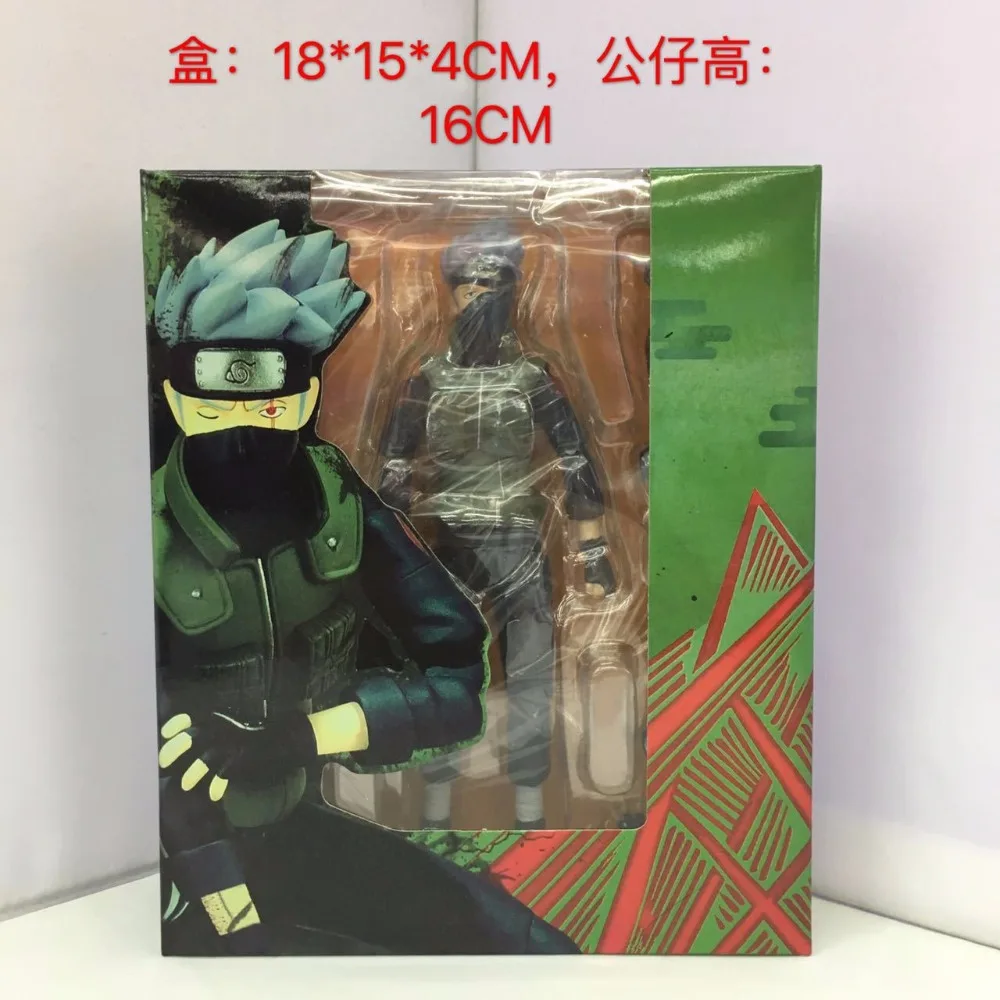Бесплатная доставка 6 &quotАниме SH Figuarts Наруто Shippuden Hatake kakahi подвижная коробка 16 см